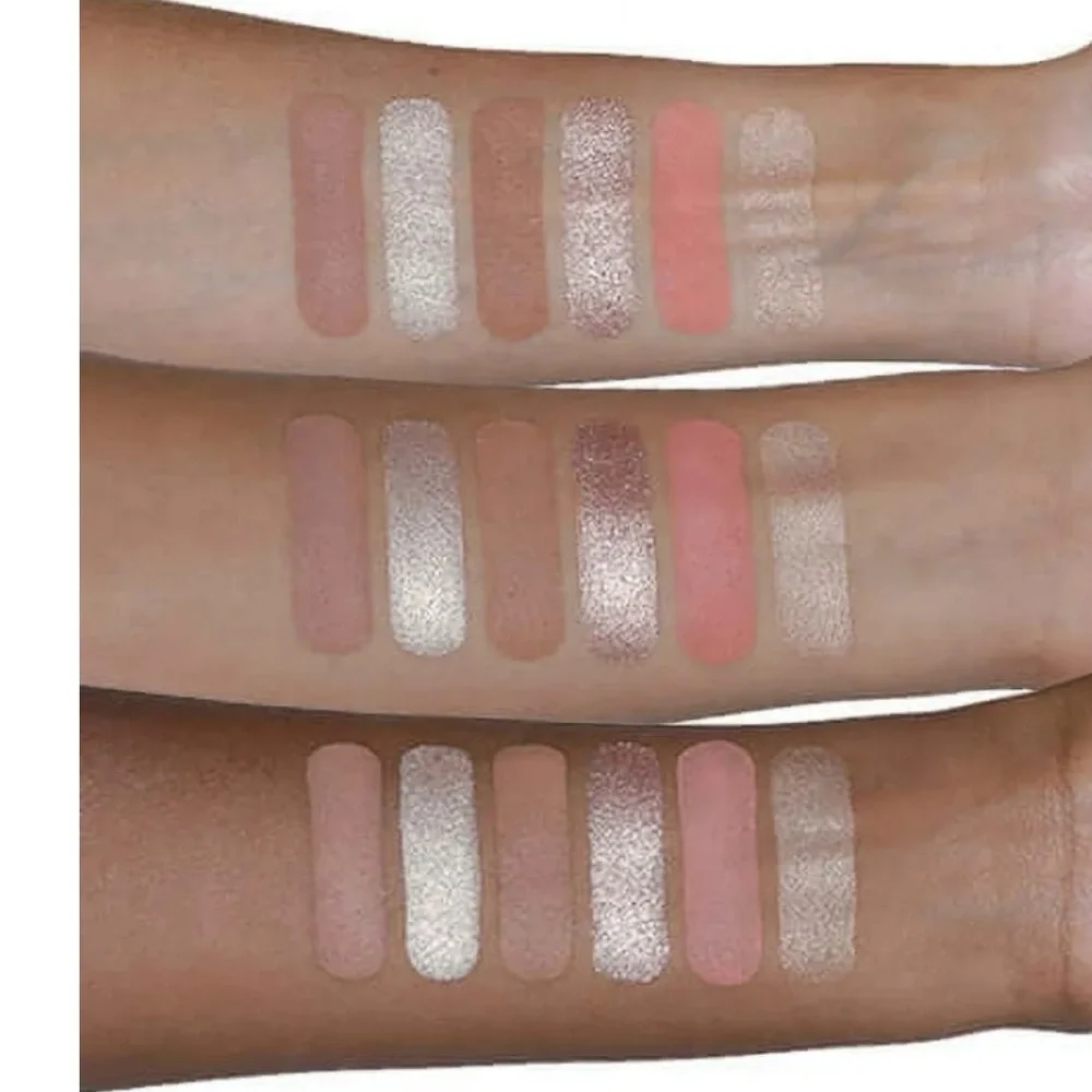 Lucky Glow Bronze & Highlight Palette — Peach & Gold Shades